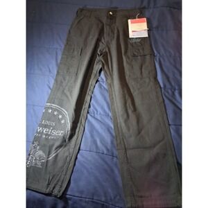 Pacsun X Budweiser Men's Slim‎ Cargo Pants Black Size 32x30 Sample